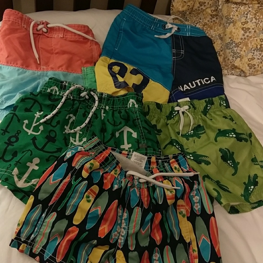 5 set of 24 month boys swim trunks